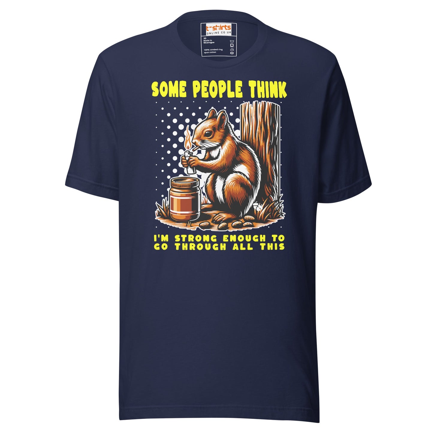 Some People Think T-Shirt | Funny Slogan T-Shirt - Navy - T-Shirts Online