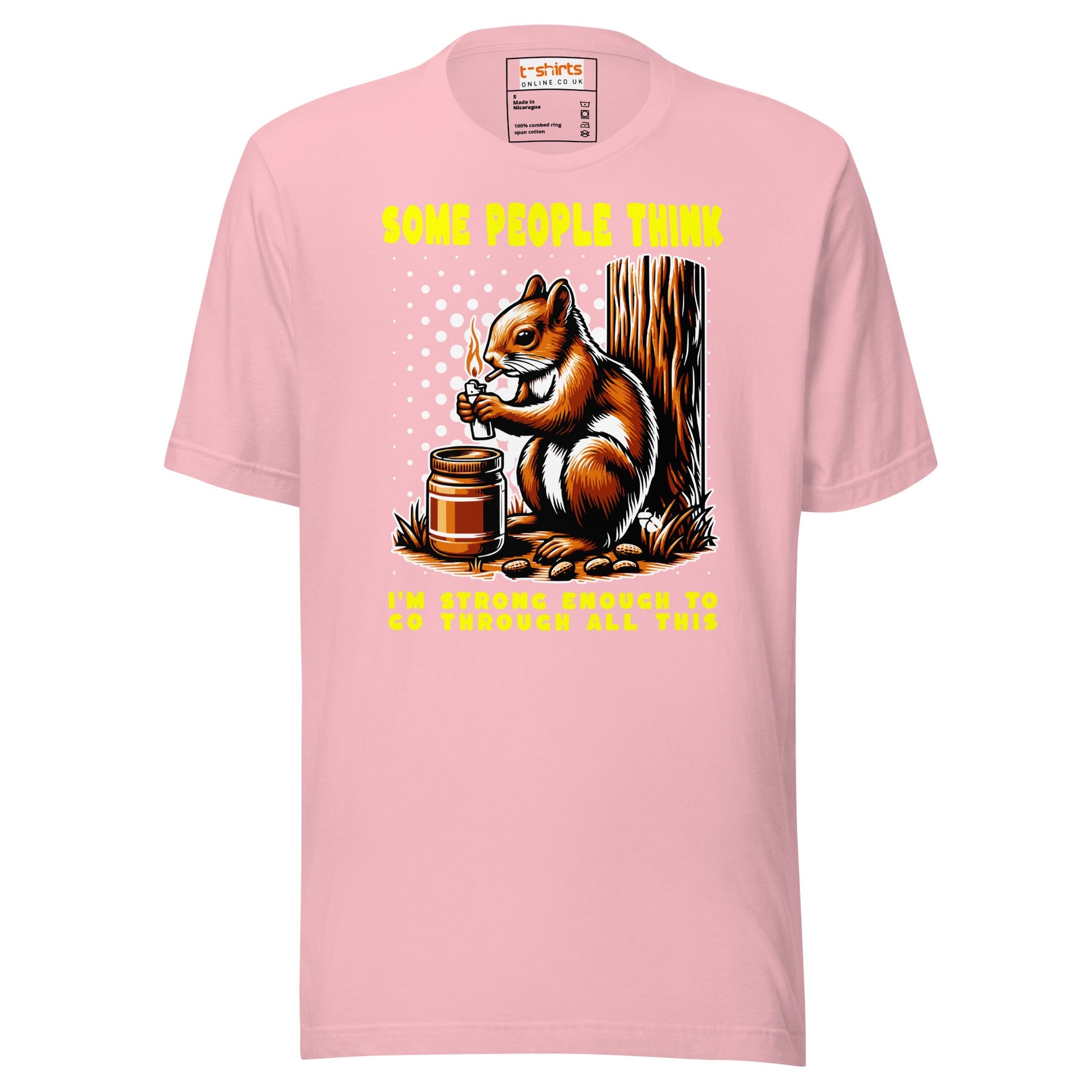 Some People Think T-Shirt | Funny Slogan T-Shirt - Pink - T-Shirts Online