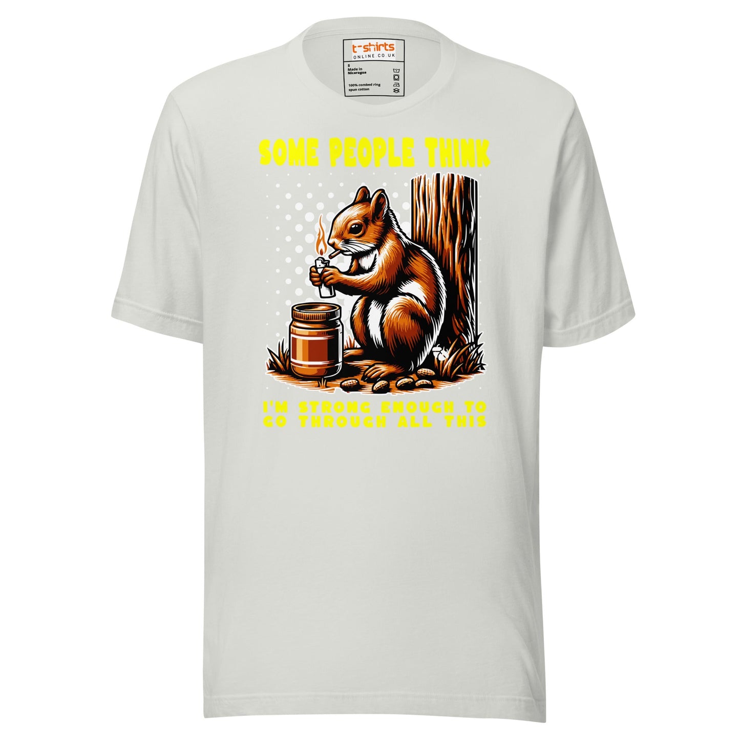 Some People Think T-Shirt | Funny Slogan T-Shirt - Silver - T-Shirts Online