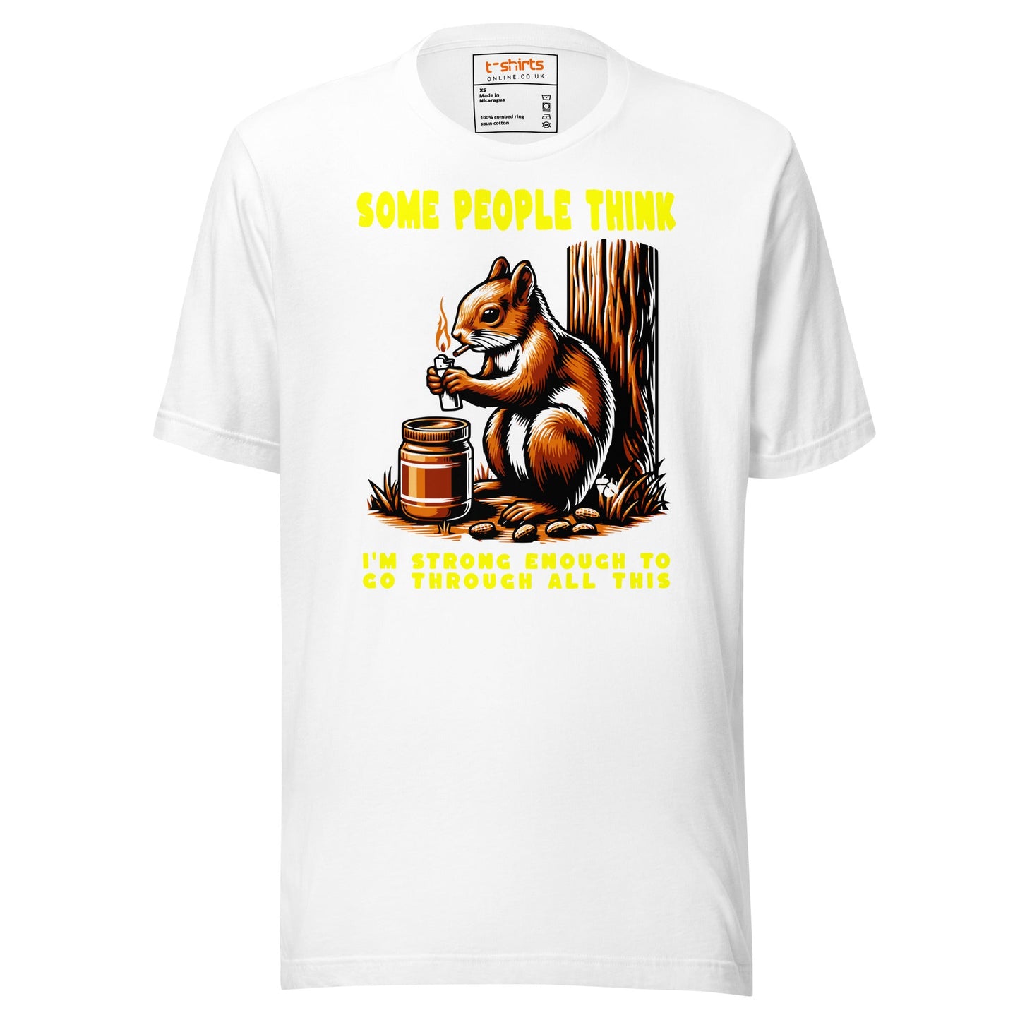Some People Think T-Shirt | Funny Slogan T-Shirt - White - T-Shirts Online