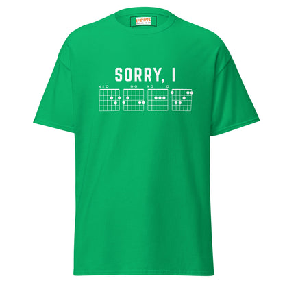 Sorry I DGAF T-Shirt | Sassy Music Lover Tee - Irish Green - T-Shirts Online