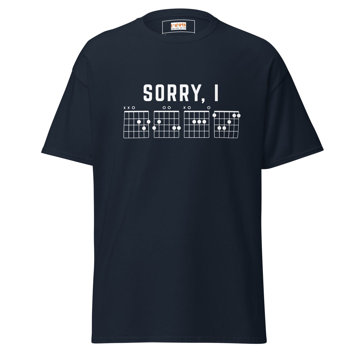 Sorry I DGAF T-Shirt | Sassy Music Lover Tee - Navy - T-Shirts Online
