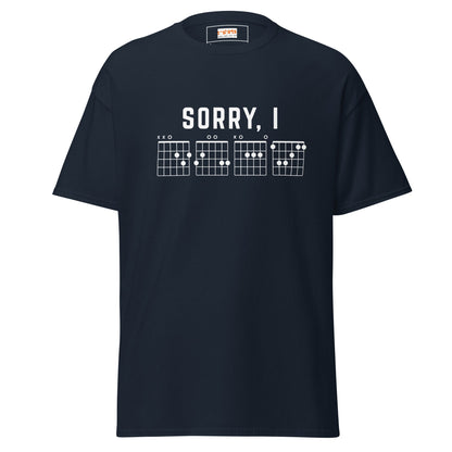 Sorry I DGAF T-Shirt | Sassy Music Lover Tee - Navy - T-Shirts Online