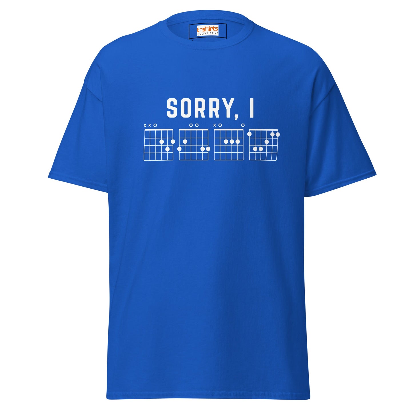 Sorry I DGAF T-Shirt | Sassy Music Lover Tee - Royal - T-Shirts Online