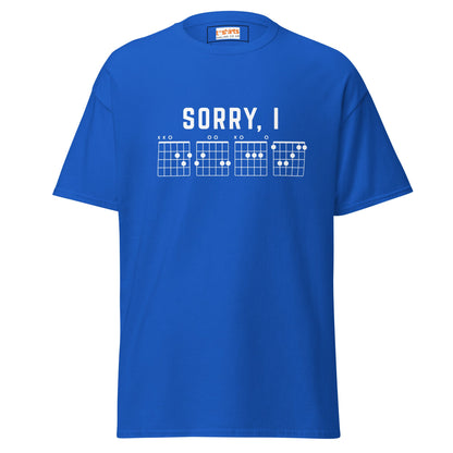 Sorry I DGAF T-Shirt | Sassy Music Lover Tee - Royal - T-Shirts Online