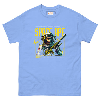Space Ape T-Shirt | Bold Graphic Tee - Carolina Blue - T-Shirts Online