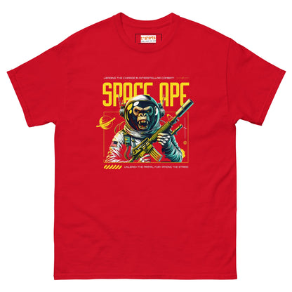 Space Ape T-Shirt | Bold Graphic Tee - Red - T-Shirts Online