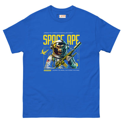 Space Ape T-Shirt | Bold Graphic Tee - Royal - T-Shirts Online