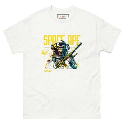 Space Ape T-Shirt | Bold Graphic Tee - White - T-Shirts Online