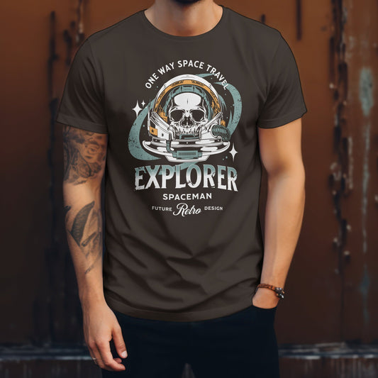 Space Travel T-Shirt | Space T-Shirt - Black - T-Shirts Online