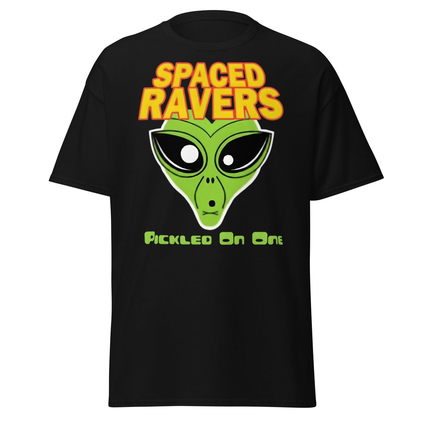 Spaced Ravers Pickled On One T-Shirt | Alien Rave Tee - Black - T-Shirts Online