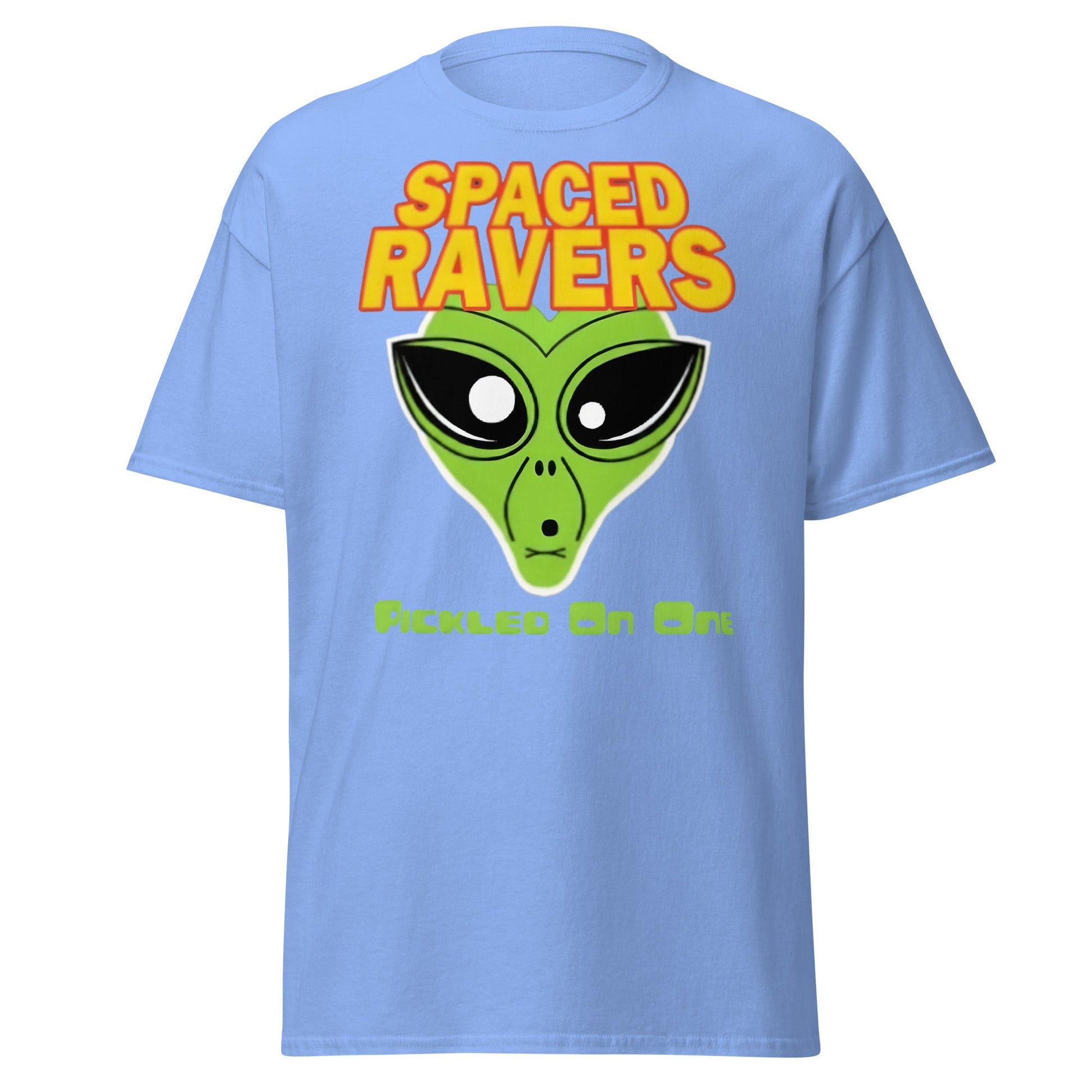Spaced Ravers Pickled On One T-Shirt | Alien Rave Tee - Carolina Blue - T-Shirts Online