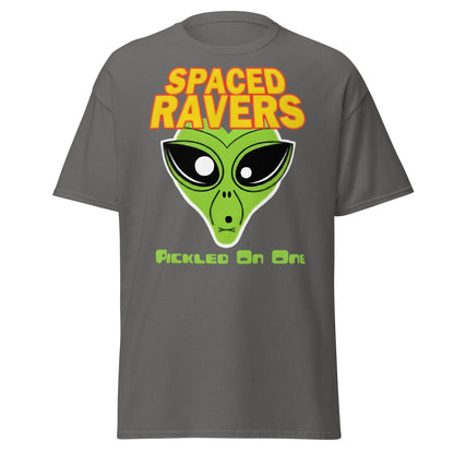 Spaced Ravers Pickled On One T-Shirt | Alien Rave Tee - Charcoal - T-Shirts Online