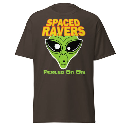 Spaced Ravers Pickled On One T-Shirt | Alien Rave Tee - Dark Chocolate - T-Shirts Online