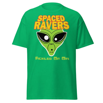 Spaced Ravers Pickled On One T-Shirt | Alien Rave Tee - Irish Green - T-Shirts Online