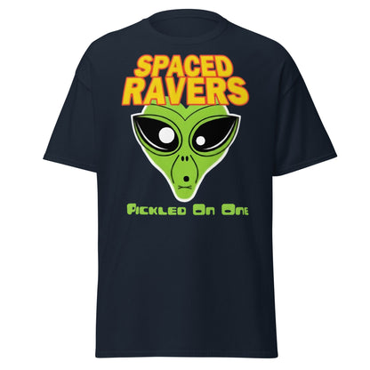 Spaced Ravers Pickled On One T-Shirt | Alien Rave Tee - Navy - T-Shirts Online
