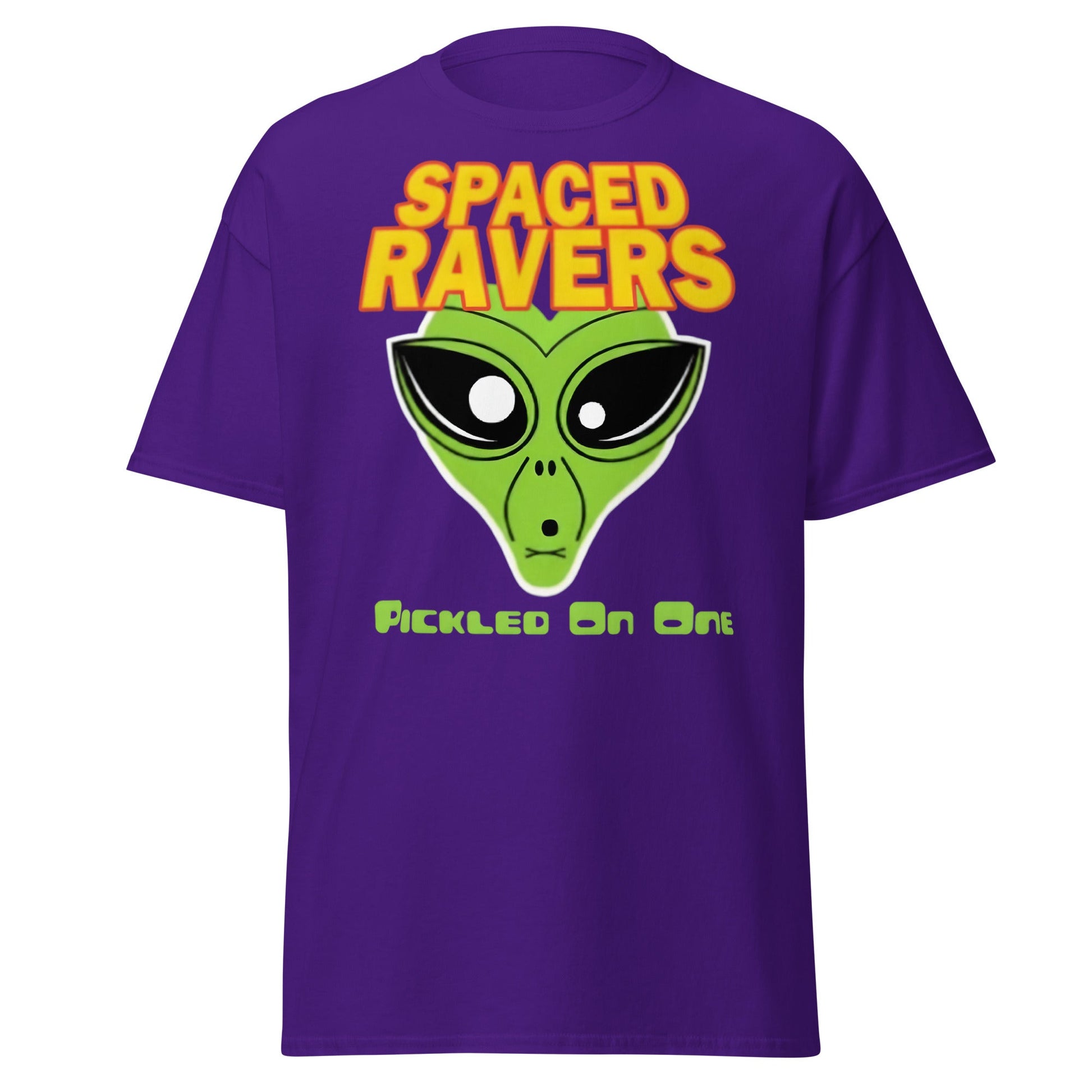 Spaced Ravers Pickled On One T-Shirt | Alien Rave Tee - Purple - T-Shirts Online