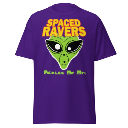 Spaced Ravers Pickled On One T-Shirt | Alien Rave Tee - Purple - T-Shirts Online