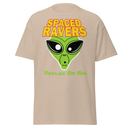 Spaced Ravers Pickled On One T-Shirt | Alien Rave Tee - Sand - T-Shirts Online