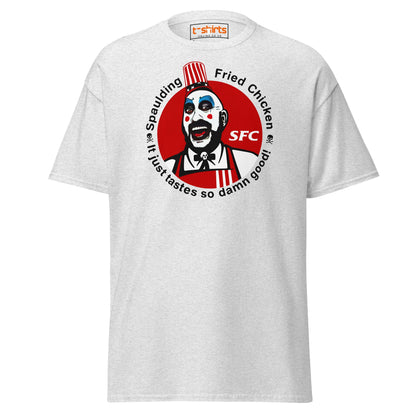 Spaulding Fried Chicken T-Shirt | Funny Horror Parody Tee - Ash - T-Shirts Online