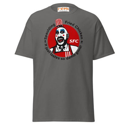 Spaulding Fried Chicken T-Shirt | Funny Horror Parody Tee - Charcoal - T-Shirts Online