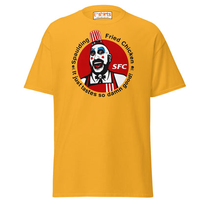 Spaulding Fried Chicken T-Shirt | Funny Horror Parody Tee - Gold - T-Shirts Online