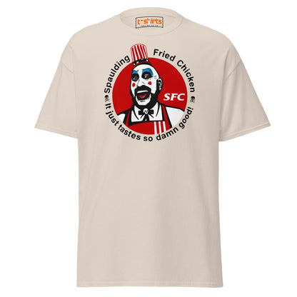 Spaulding Fried Chicken T-Shirt | Funny Horror Parody Tee - Natural - T-Shirts Online