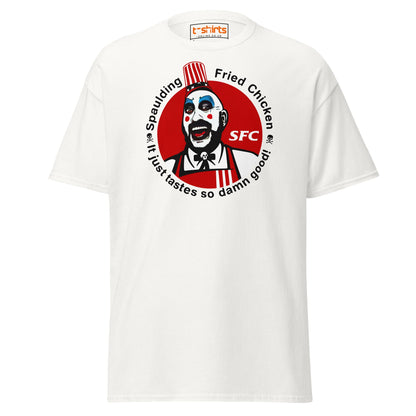 Spaulding Fried Chicken T-Shirt | Funny Horror Parody Tee - White - T-Shirts Online