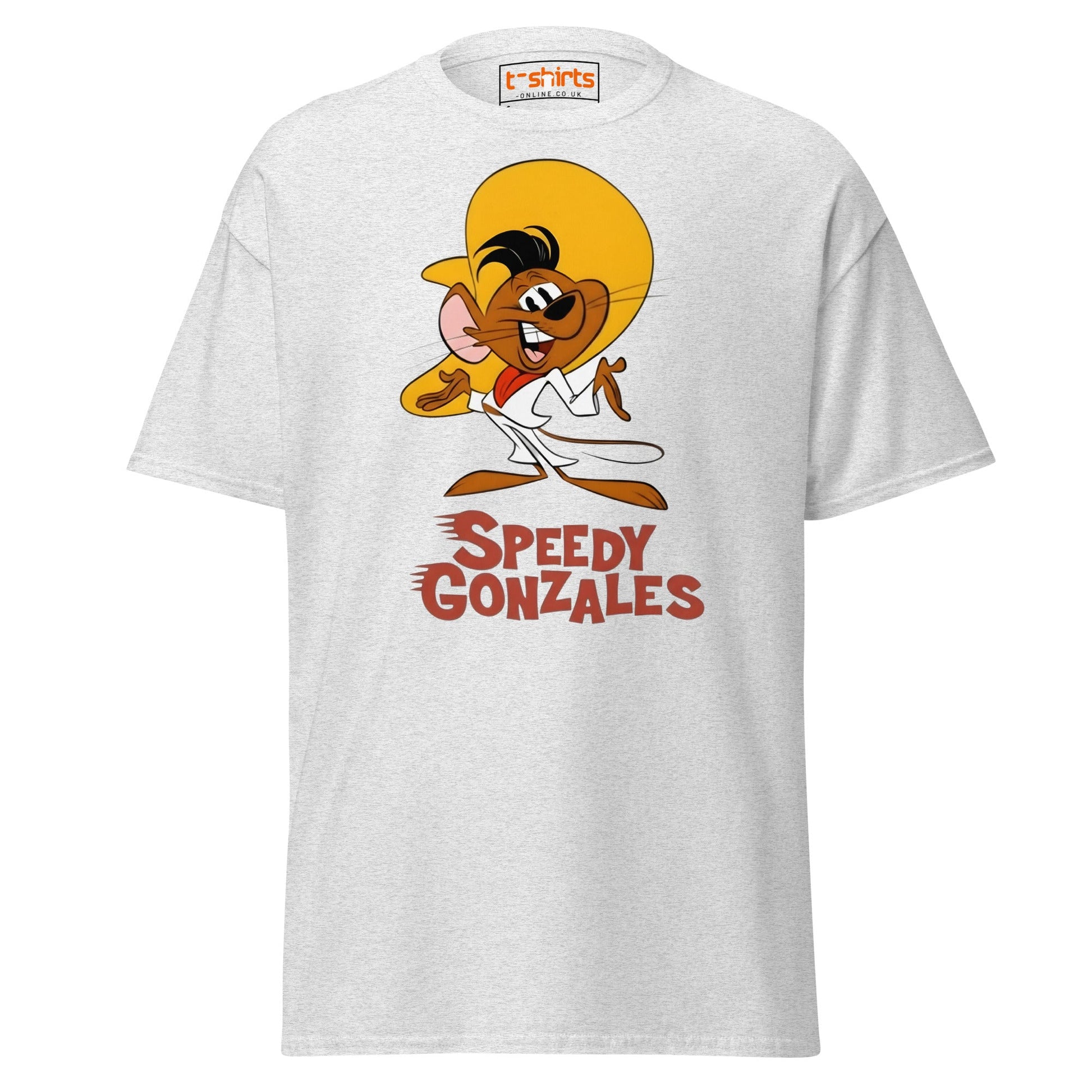 Speedy Gonzales T-Shirt | Classic Cartoon Retro Tee - Ash - T-Shirts Online