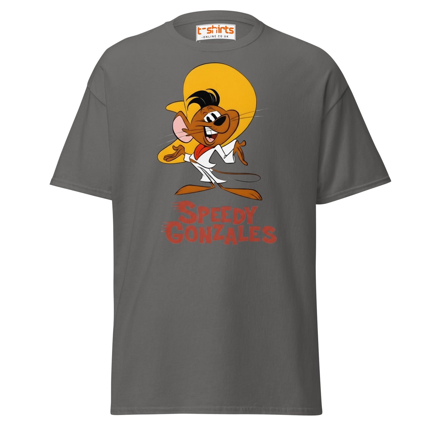 Speedy Gonzales T-Shirt | Classic Cartoon Retro Tee - Charcoal - T-Shirts Online