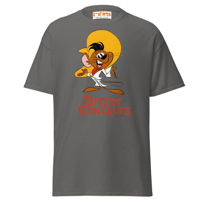 Speedy Gonzales T-Shirt | Classic Cartoon Retro Tee - Charcoal - T-Shirts Online