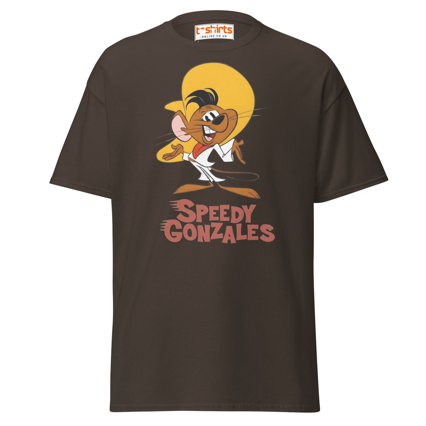 Speedy Gonzales T-Shirt | Classic Cartoon Retro Tee - Dark Chocolate - T-Shirts Online