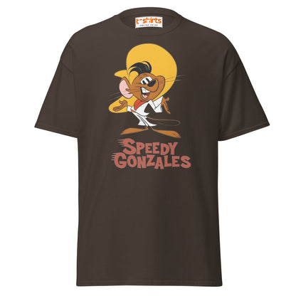 Speedy Gonzales T-Shirt | Classic Cartoon Retro Tee - Dark Chocolate - T-Shirts Online