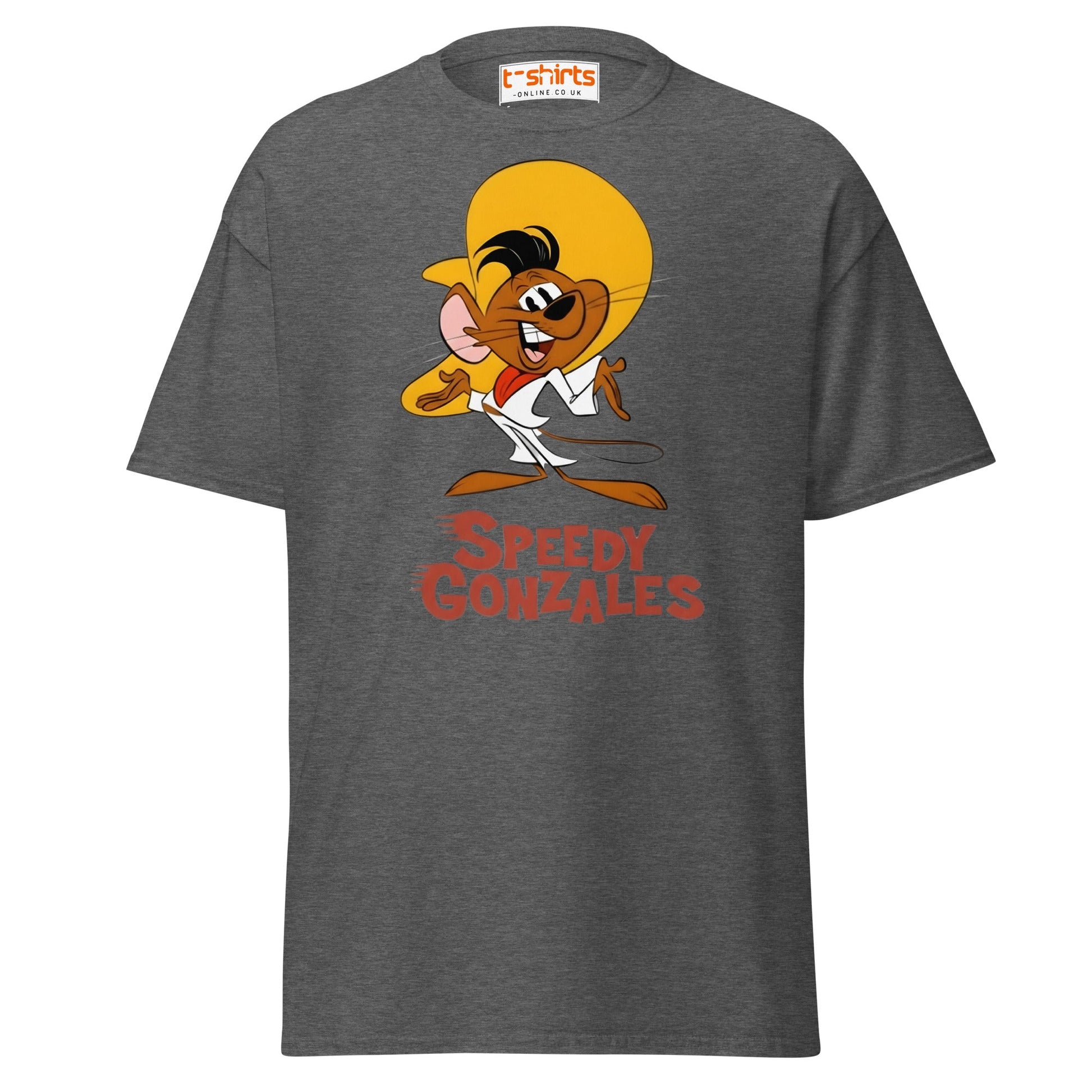 Speedy Gonzales T-Shirt | Classic Cartoon Retro Tee - Dark Heather - T-Shirts Online