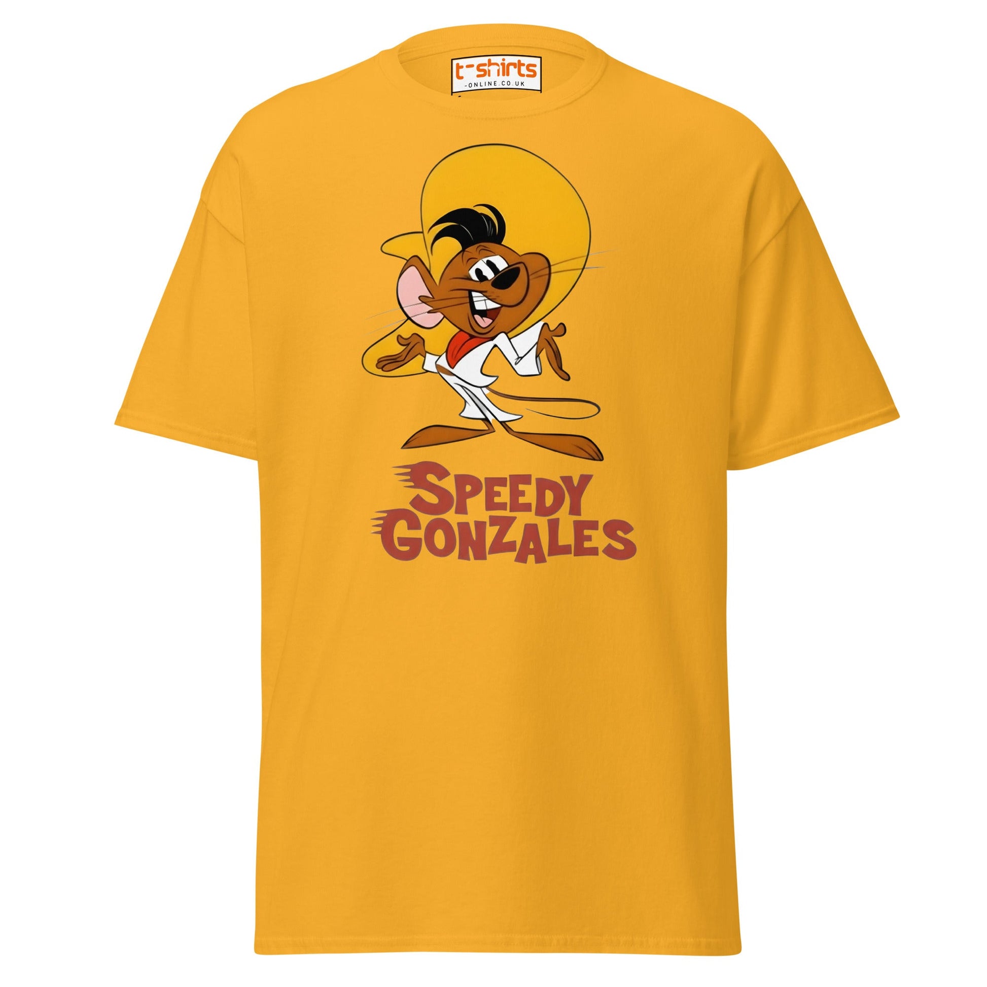 Speedy Gonzales T-Shirt | Classic Cartoon Retro Tee - Gold - T-Shirts Online