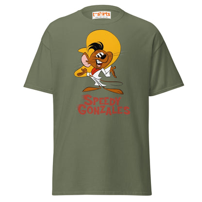 Speedy Gonzales T-Shirt | Classic Cartoon Retro Tee - Military Green - T-Shirts Online