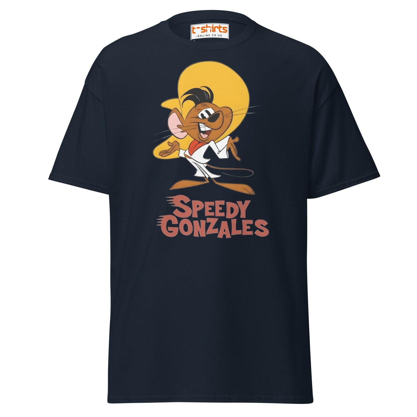Speedy Gonzales T-Shirt | Classic Cartoon Retro Tee - Navy - T-Shirts Online