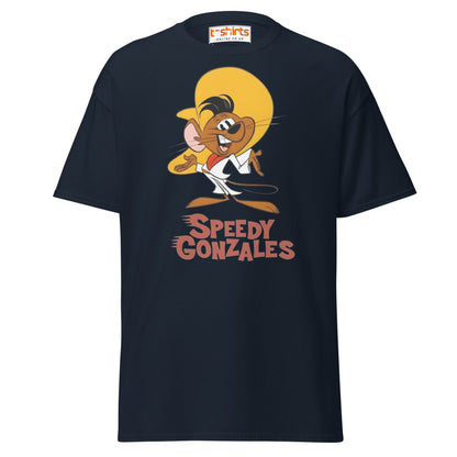 Speedy Gonzales T-Shirt | Classic Cartoon Retro Tee - Navy - T-Shirts Online