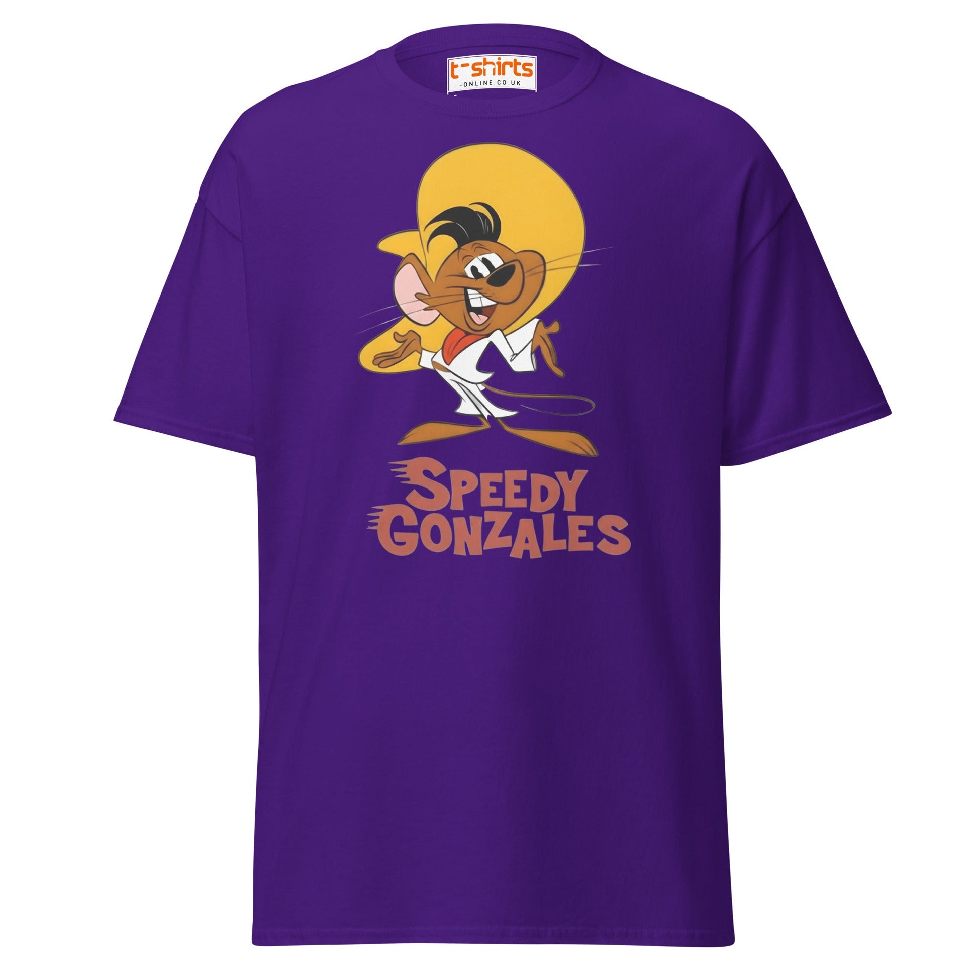 Speedy Gonzales T-Shirt | Classic Cartoon Retro Tee - Purple - T-Shirts Online