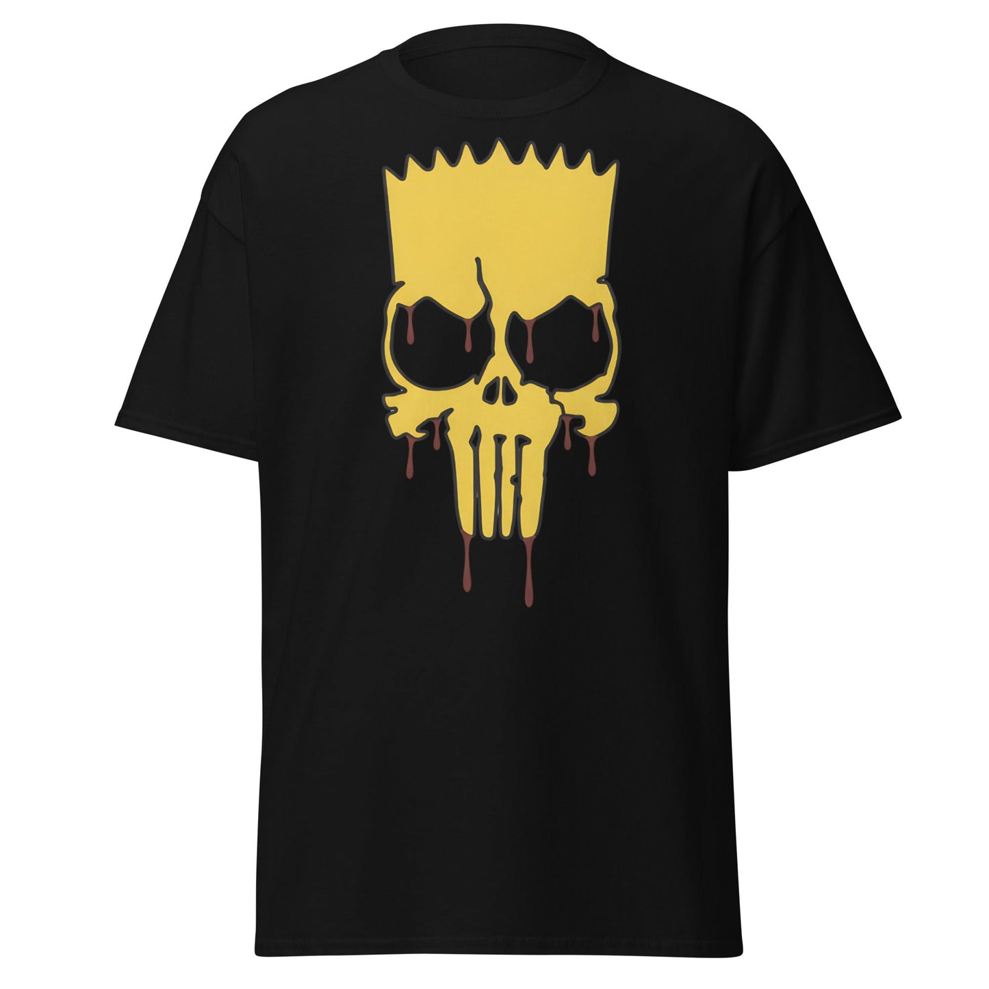 Spiky - Hair Skull Mashup T-Shirt - Black - T-Shirts Online