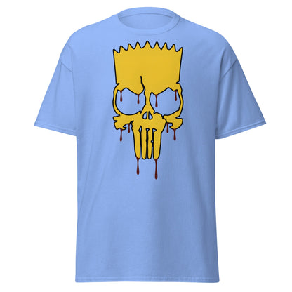 Spiky - Hair Skull Mashup T-Shirt - Carolina Blue - T-Shirts Online