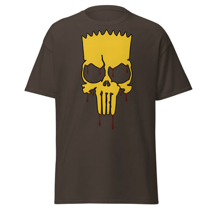 Spiky - Hair Skull Mashup T-Shirt - Dark Chocolate - T-Shirts Online