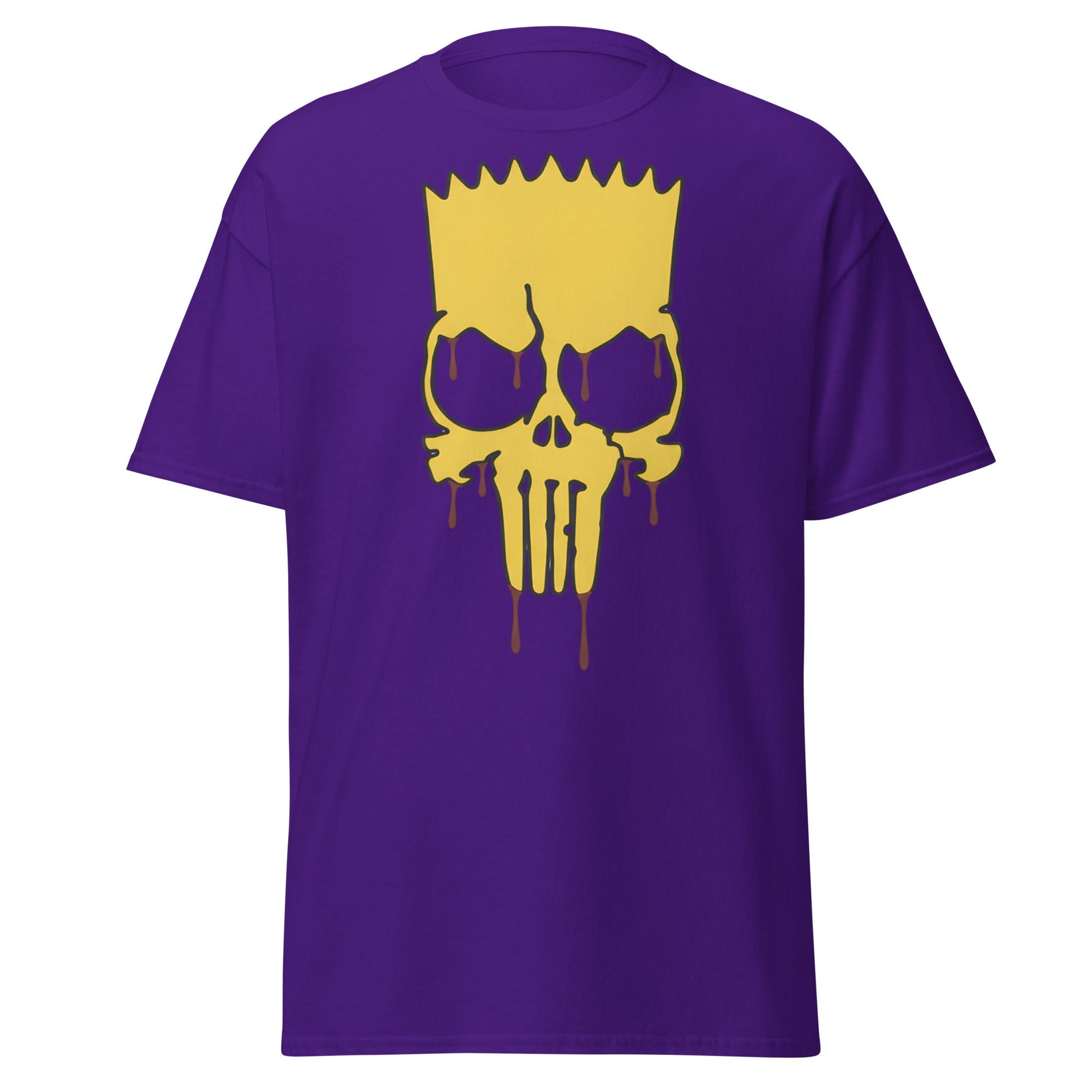Spiky - Hair Skull Mashup T-Shirt - Purple - T-Shirts Online