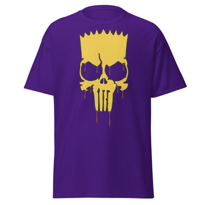 Spiky - Hair Skull Mashup T-Shirt - Purple - T-Shirts Online