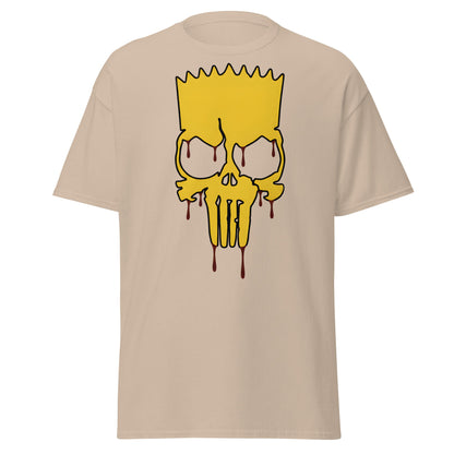 Spiky - Hair Skull Mashup T-Shirt - Sand - T-Shirts Online