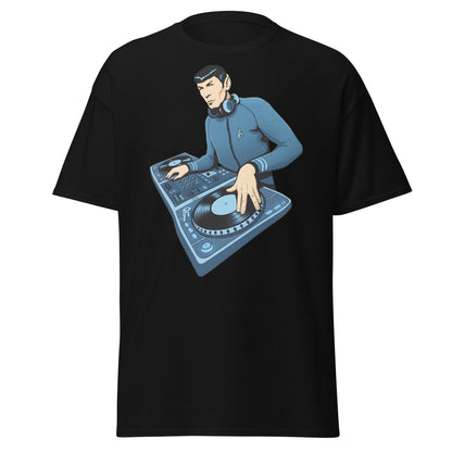Spock DJ T-Shirt: Live Long and Drop the Bass Tee - Black - T-Shirts Online