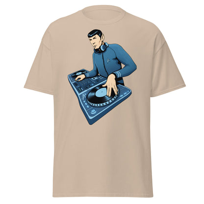 Spock DJ T-Shirt: Live Long and Drop the Bass Tee - Sand - T-Shirts Online