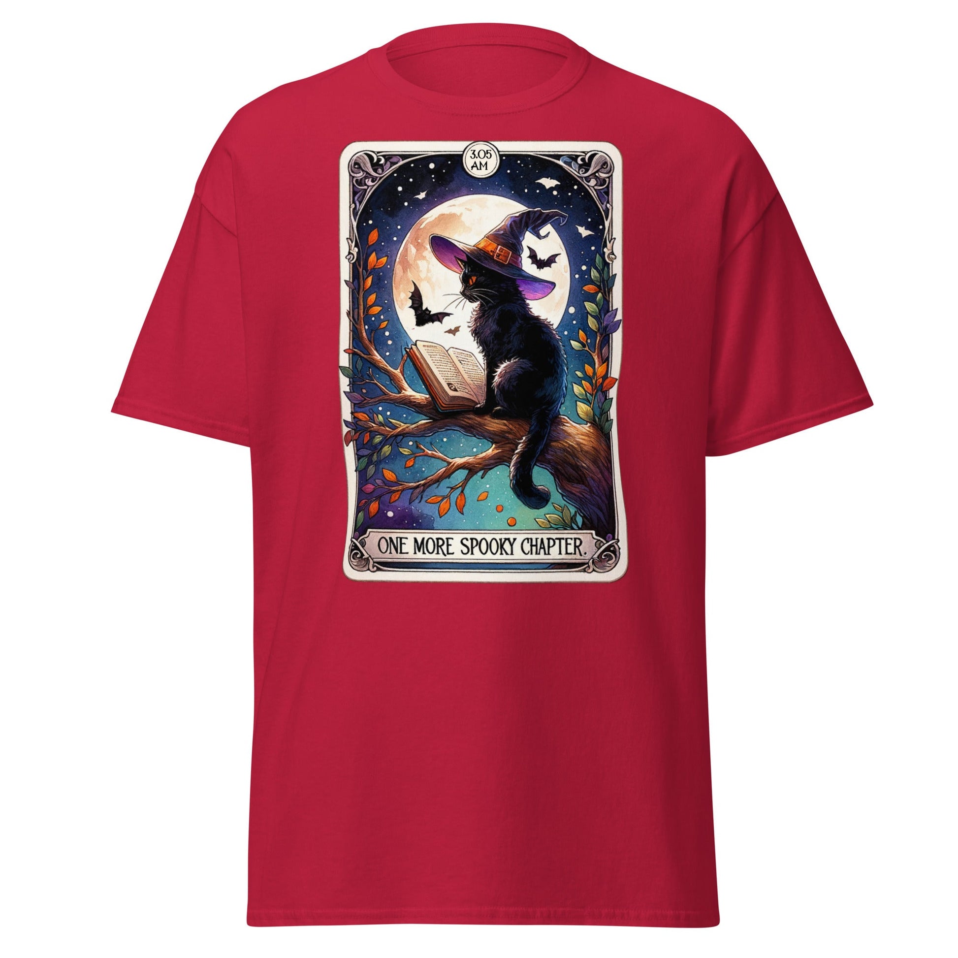 'Spooky Chapter' Cat Tarot | Tarot Card T-Shirt - Cardinal - T-Shirts Online