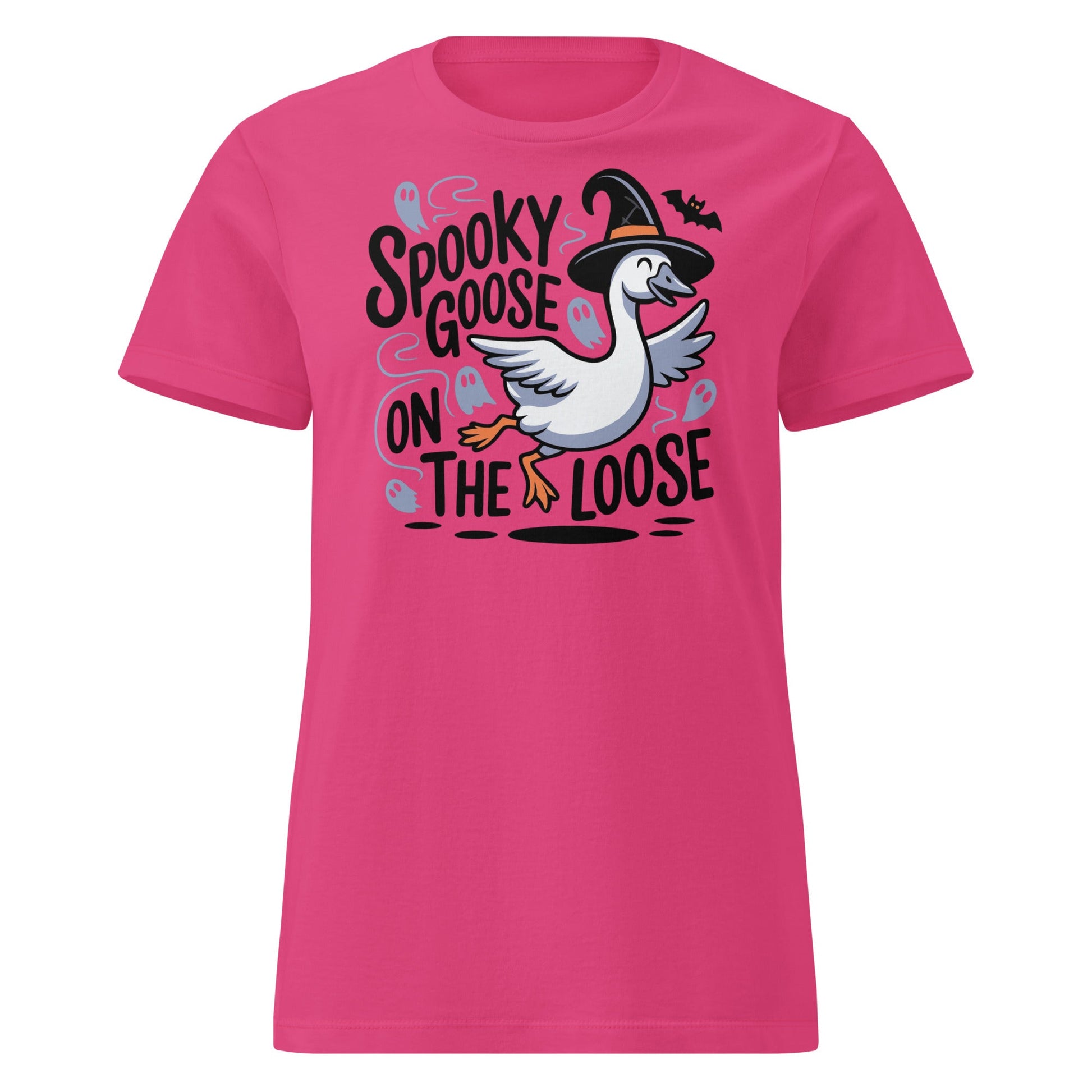 Spooky Goose On The Loose T-Shirt – Funny Halloween Tee - Heliconia - T-Shirts Online
