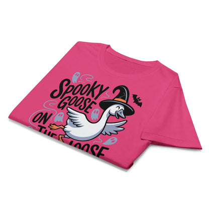 Spooky Goose On The Loose T-Shirt – Funny Halloween Tee - RS Sport Grey - T-Shirts Online